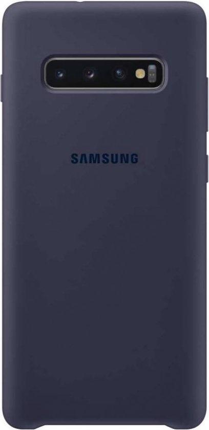 Samsung Galaxy S10 Plus Silicone Cover Navy, Telecommunicatie, Mobiele telefoons | Hoesjes en Frontjes | Overige merken, Nieuw