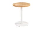 4 Seasons Volta teak salontafel - Ø45 cm. wit, Verzenden, Nieuw, Rond, Hout