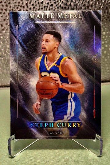 Wild Card, Inc. Matte Metal Stephen Curry Enige, Nieuw