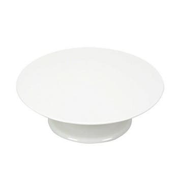 Taartplateau Melamine Draaibaar Wit Ø32x10cm, Verzenden, Nieuw