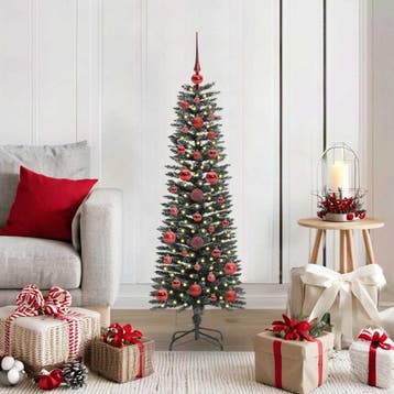 vidaXL Kunstkerstboom met 150 LED Groen 120 cm PVC en, Verzenden, Nieuw