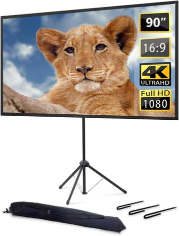 Mobiel Projectorscherm 16:9 | Tweedekansje | OP=OP, Ophalen of Verzenden, Handmatig, Zo goed als nieuw
