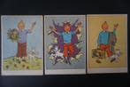 Tintin - 3 postkaart - Casterman - 1955, Boeken, Stripboeken, Nieuw