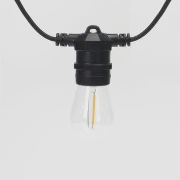 10m Waterdichte Buitenlichtsnoer Kabel met E27 Fittingen - P, Verzenden, Nieuw