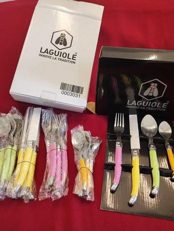 Laguiole - Bestekset voor 6 personen (24) - Staal - Nieuw,