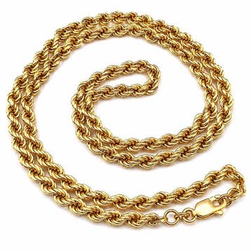 Halsketting - 14 karaat Geel goud - Halsketting 14kt, Sieraden, Tassen en Uiterlijk, Kettingen, Nieuw
