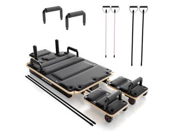 Veiling - Pilates Reformer Board Movea - opvouwbaar - Zwart, Nieuw
