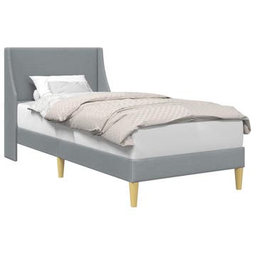 vidaXL Bedframe 202 x 84 x 96 cm aansluitplaat, Verzenden, Nieuw, Stof