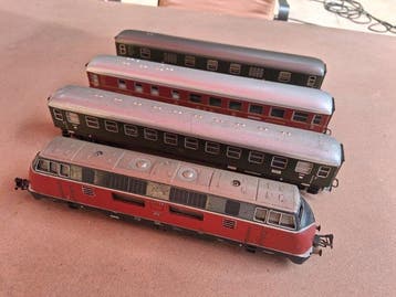 Märklin H0 - 3021/4022/4024/4026 - Treinset (4) -, Hobby en Vrije tijd, Modeltreinen | H0, Nieuw