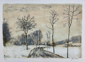 Bernard Gantner (1928-2018) - La route du Ballon dAlsace -