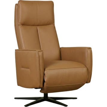 Leren handmatige relaxfauteuil Honor - Massif Calvados, Huis en Inrichting, Fauteuils, Nieuw, Ophalen of Verzenden, Modern, 50 tot 75 cm