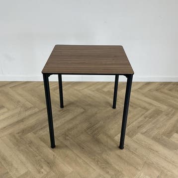 Eromes hoge kantinetafel 80x80 cm / hoogte 90 cm, donker, Ophalen of Verzenden, Gebruikt, Bureau