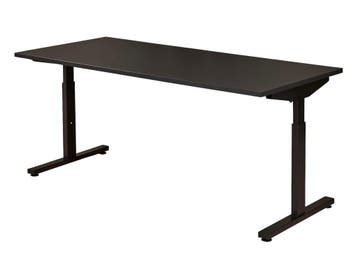Recht T-poot bureau ALL BLACK! 160x80cm, Overige plaatsen, Ophalen of Verzenden, Nieuw in verpakking, Bureau