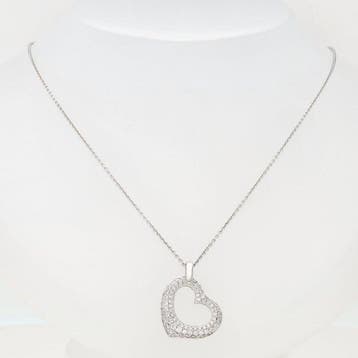 Halsketting - 18 karaat Witgoud Diamant (Natuurlijk) -, Nieuw