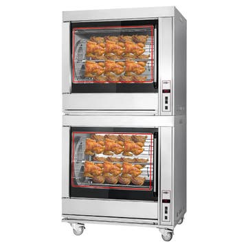 GGM Gastro | Elektrische kippengrill roterend - 20kW - 14 |, Verzenden, Nieuw in verpakking, Fornuis, Frituur en Grillen