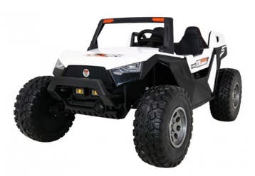 Kinderjeep, 24V Beach buggy Wit, High speed 15km/h, 2 pers, Ophalen of Verzenden, Nieuw, Afstandsbediening