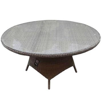 Showroommodel Riccione dining tuintafel 150 cm rond grijs, Ophalen of Verzenden, Nieuw