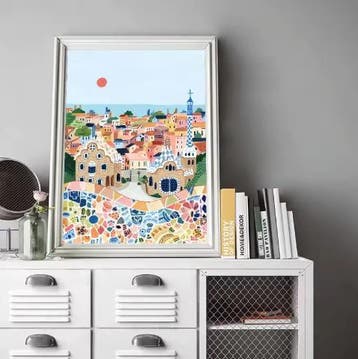 Wereld Steden Canvas Poster – Reis Stadslandschap Decor, Verzenden, Nieuw