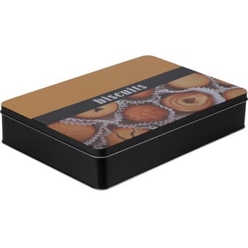 Koektrommel Blik 26x19x5cm, Verzenden, Nieuw