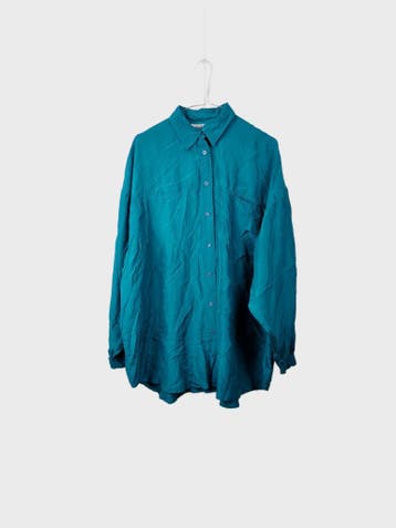 CONTEMPO CASUALS Casual overhemden Heren maat L Turquoise, Ophalen of Verzenden, Nieuw