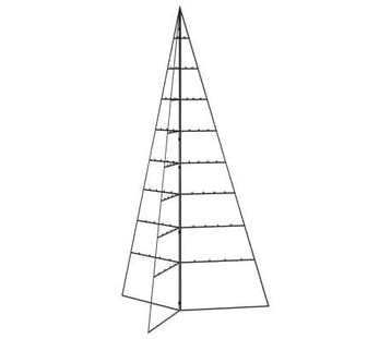 Minimalistische kerstboom 180cm zwart | retourdeal 73% ko..., Ophalen of Verzenden, Zo goed als nieuw