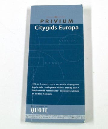 Quote Citygids Europa, Verzenden, Gelezen