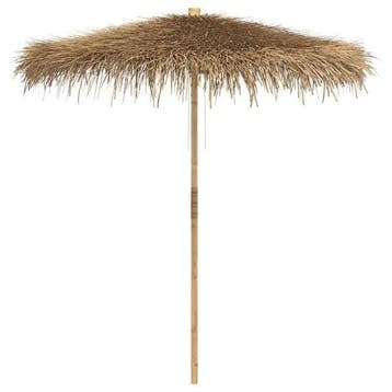 Tuinparasol van bananenblad - Uniek - 69% voordeel, Ophalen of Verzenden, Gebruikt, 2 tot 3 meter, Stokparasol