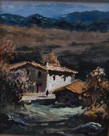 Escuela Impresionista Europea (XX) - Masia Solitaria