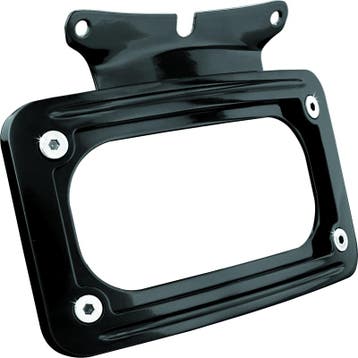 Kuryakyn Curved License Plate Mount Black, Ophalen of Verzenden