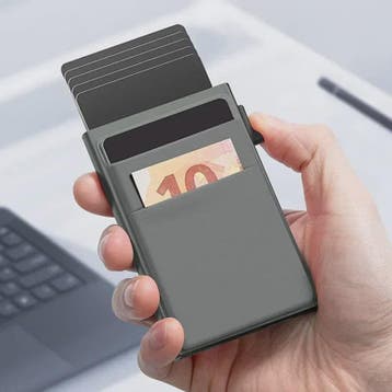 Slimme RFID Portemonnee Kaarthouder - Pop-Up Aluminium Credi, Verzenden, Nieuw