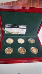 Luxemburg. 2 Euro 2009/2012 (6 coins) Proof (Zonder