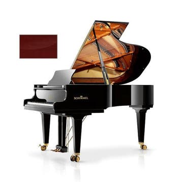 Schimmel Konzert K195 T MP messing vleugel, Muziek en Instrumenten, Piano's, Nieuw, Bruin, Vleugel