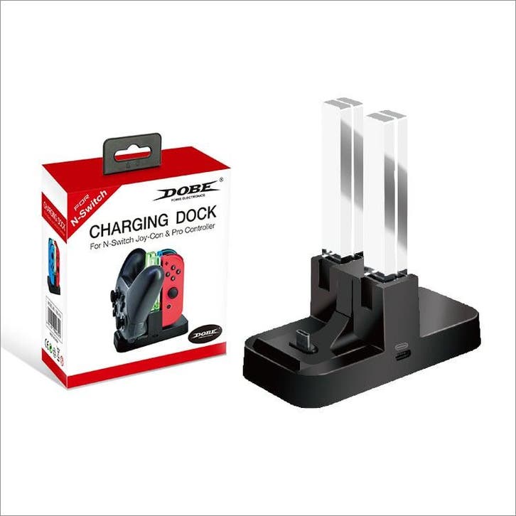 Switch Joy Con & Pro Controller Charging Dock DOBE, Spelcomputers en Games, Spelcomputers | Nintendo Switch, Zo goed als nieuw