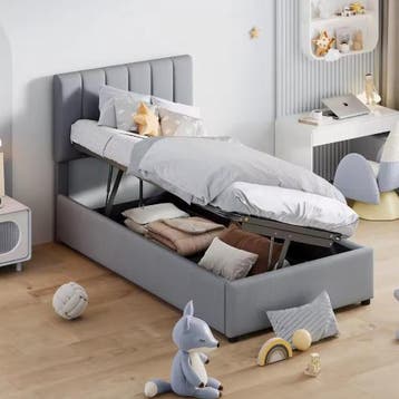 Kinderbed 90x200 cm – Hydraulisch Opbergbed, Verzenden, Nieuw