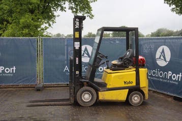 Veiling: Heftruck Yale GLP16AF LPG 1600kg 3.83m 2004, 1000 tot 2000 kg, Ophalen, LPG, Heftruck