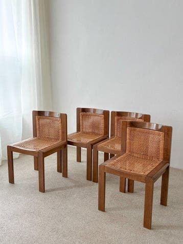 Stoel (4) - Hout, Rattan, Antiek en Kunst