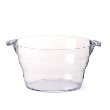 BarUp Ovale partytub – transparant – 470x290x230 mm –, Ophalen of Verzenden, Nieuw