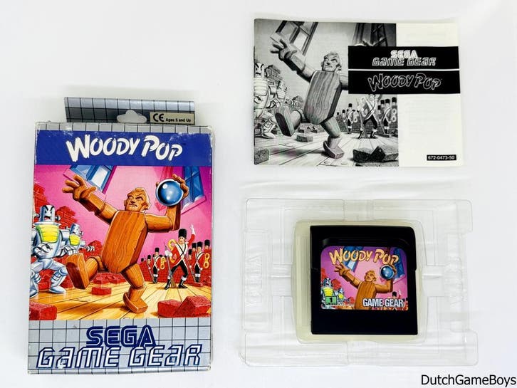Sega Game Gear - Woody Pop, Spelcomputers en Games, Games | Sega, Gebruikt, Verzenden