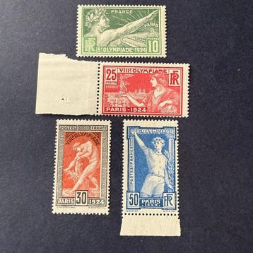 Frankrijk - Yvert 183/186 Olympische Spelen in nieuw **, Gestempeld