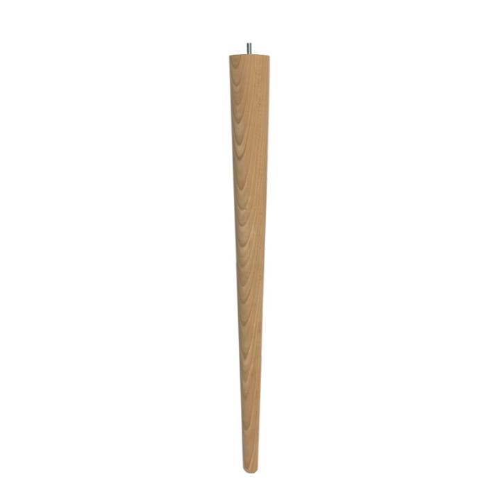 Tapse beuken tafelpoot 750x65mm retro conisch, Huis en Inrichting, Tafelonderdelen, Tafelpoot, Nieuw, Overige houtsoorten, Ophalen of Verzenden