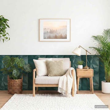 vidaXL Wandpanelen 24 st 50 x 50 cm Groen XPS Schuim, Verzenden, Nieuw