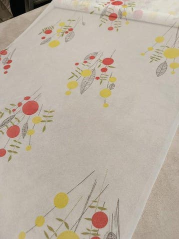 Magnifica tendina vintage made in Italy dalla fantasia, Antiek en Kunst