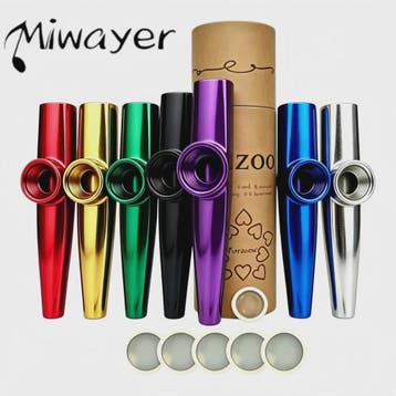 Miwayer Kazoo Set: 7 Kleuren Muziek Kazoo met Extra Membrane, Verzenden, Nieuw