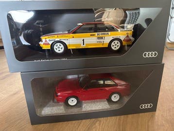 Norev, Minichamps 1:18 - Modelauto (2) - Audi Quattro 1984, Nieuw