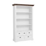 *WOONWINKEL* Tower Living Fleur Witte Boekenkast Landelijk, Huis en Inrichting, Kasten | Wandmeubels, Verzenden, Nieuw