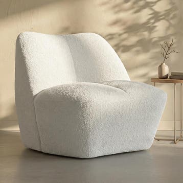 *WOONWINKEL* Moderne Fauteuil Creme, Huis en Inrichting, Verzenden, Nieuw, Stof