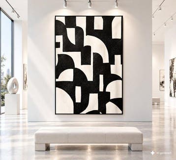 Timo Wedell - Geometric Expression - XXL - Abstract Klein