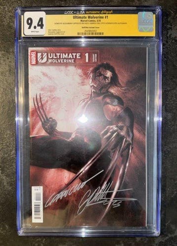 Ultimate Wolverine 1 - SIGNED X2 DellOtto + Cappuccio 1:50, Nieuw