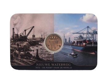 Nederland. Willem III. 1872 Coincard NIEUWE WATER - De