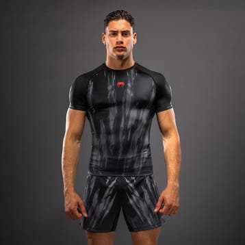 Venum Demon Rashguard Korte Mouwen – Black/Grey | Voor MMA,, Nieuw